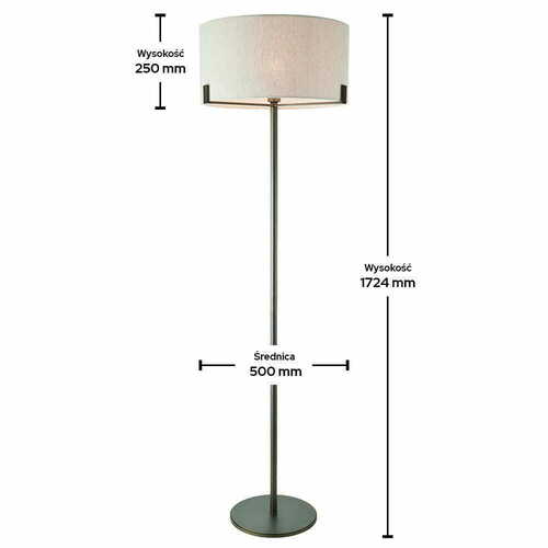 Kontrola Stojací lampa Hayfield 72634 Endon