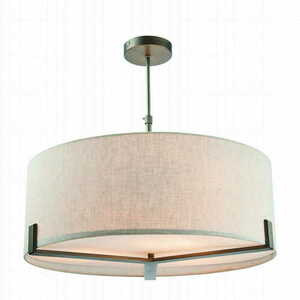 Závěsná lampa Endon Hayfield béžová 3xE27 textilní 72635 small 4