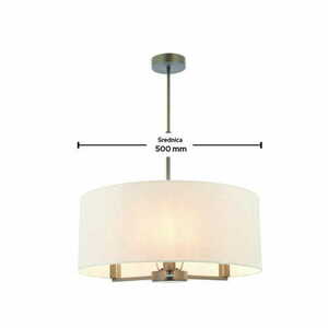 Závěsná lampa Endon Daley 73015 hnědá 3xE14 50 cm small 2