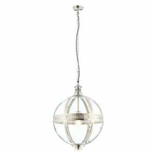 Závěsné svítidlo Endon Vienna chrom mosaz sklo E27 41 cm small 1
