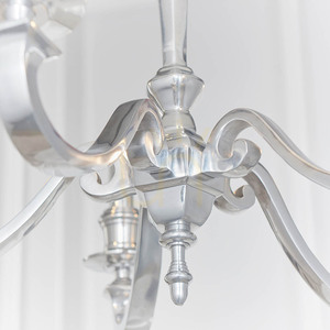 Lustr Endon Finsbury 73598, leštěný hliník, 5×E14, 70 cm small 6