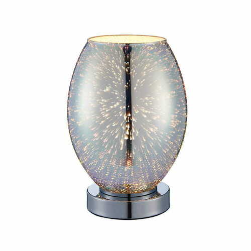 Kontrola Stojací lampa Endon Chrome sklo E14 25W 24 cm 74940