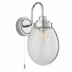 Nástěnné svítidlo Endon Hampton chrom sklo IP44 E14 76304 small 1