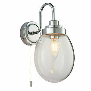 Nástěnné svítidlo Endon Hampton chrom sklo IP44 E14 76304 small 0
