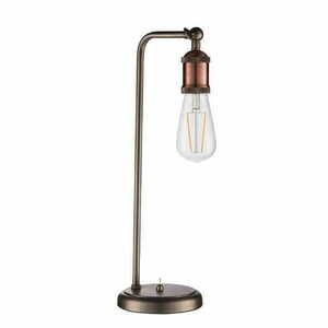 Stojací lampa Endon Hal měděná/stříbrná ocel E27 45,3 cm 76339 small 1