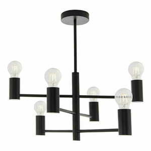 Stropní svítidlo Endon Studio 76502 černé ocelové E27 6x LED small 1