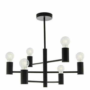 Stropní svítidlo Endon Studio 76502 černé ocelové E27 6x LED small 2