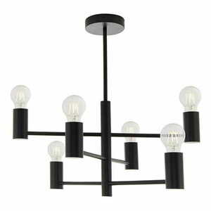 Stropní svítidlo Endon Studio 76502 černé ocelové E27 6x LED small 0