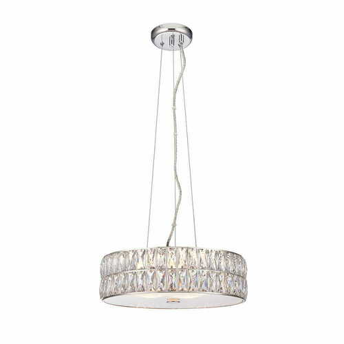 Kontrola Závěsná lampa Endon Verina 76513 chromová křišťálová LED dimmable