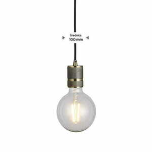 Závěsná lampa Endon Urban mosazná E27 1x60W 22-162 cm small 2