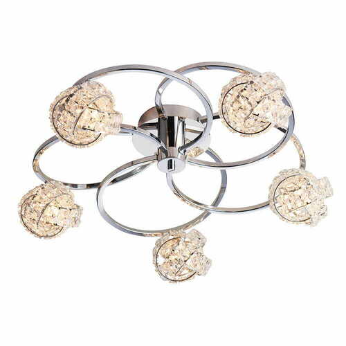 Kontrola Stropní svítidlo Endon Talia 76595 chrom sklo 5xG9 LED dimmable