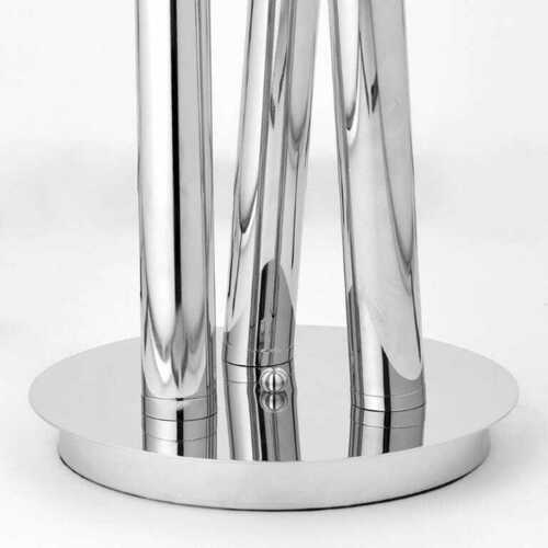 Kontrola Stojací lampa Endon Glacier LED stříbrná 76731