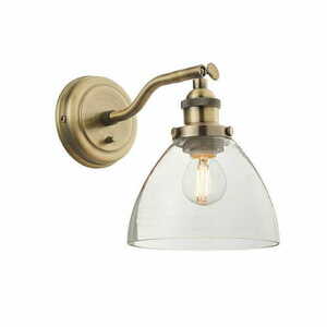 Nástěnné svítidlo Endon Hansen mosazné sklo E14 77273 small 0