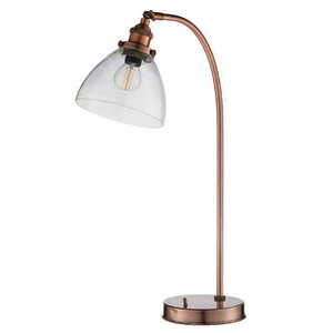 Stojací lampa Endon Hansen měděná sklo E14 53,3 cm 77861 small 1
