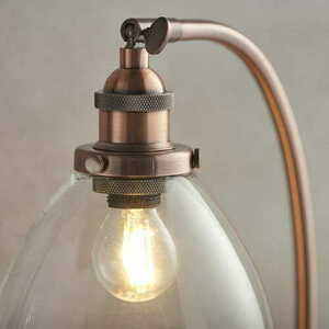 Stojací lampa Endon Hansen měděná sklo E14 53,3 cm 77861 small 3