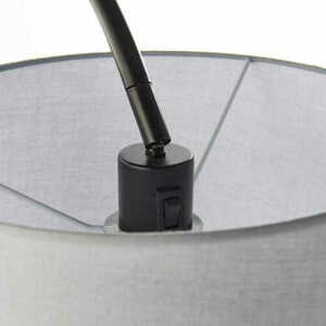 Stojací lampa Endon Carlson šedá textilie E27 163,5 cm 78163 small 2