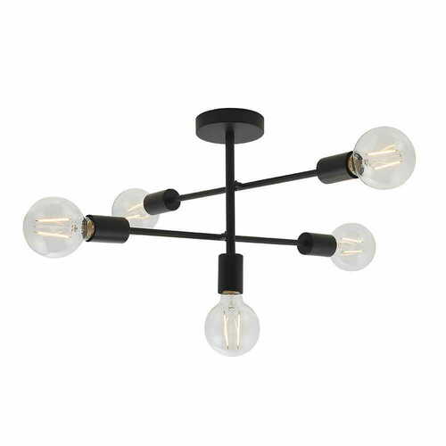 Kontrola Stropní svítidlo Endon Studio černé 5xE27 53 cm