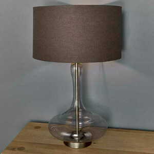 Stolní lampa Caia Endon hnědá sklo a textil 62 cm 79835 small 4