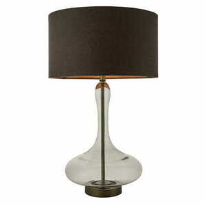 Stolní lampa Caia Endon hnědá sklo a textil 62 cm 79835 small 0
