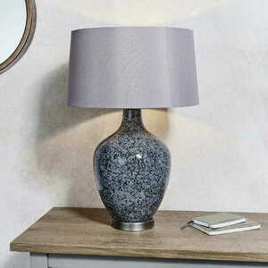 Stojací lampa Endon Ilsa šedá/niklová s mink stínidlem 79842 small 3