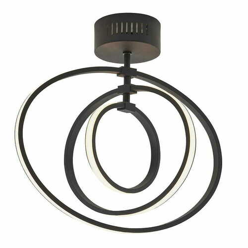 Kontrola Stropní LED svítidlo Endon Avali 80682 černé 2719 lm 3000K