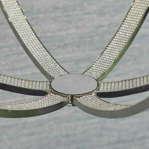 Závěsná lampa Endon Ritz 81508 nikl 6xE14 křišťálová small 1