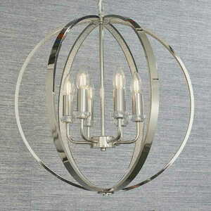 Závěsná lampa Endon Ritz 81508 nikl 6xE14 křišťálová small 5