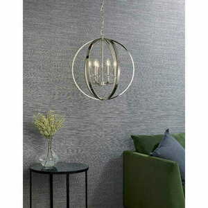 Závěsná lampa Endon Ritz 81508 nikl 6xE14 křišťálová small 7