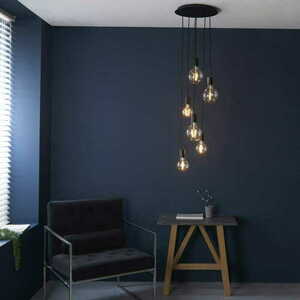 Závěsná lampa Endon Studio černá E27 6 světel 81535 small 1
