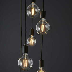 Závěsná lampa Endon Studio černá E27 6 světel 81535 small 4