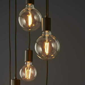 Závěsná lampa Endon Studio černá E27 6 světel 81535 small 6