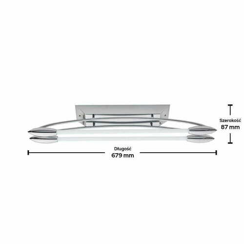 Kontrola Stropní LED svítidlo Harper Endon chrom/bílé 81693