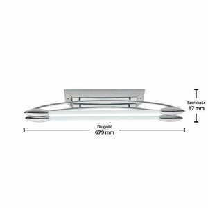 Stropní LED svítidlo Harper Endon chrom/bílé 81693 small 1