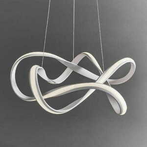 Závěsné LED svítidlo Endon Synergy bílé 41W 5062lm stmívatelné 60-120 cm small 1