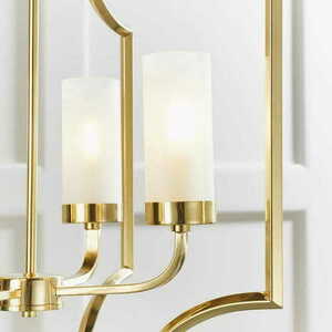 Závěsné svítidlo Endon Edrea 81914 mosazné sklo 4xE14 dimmable small 3