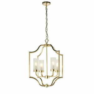 Závěsné svítidlo Endon Edrea 81914 mosazné sklo 4xE14 dimmable small 6