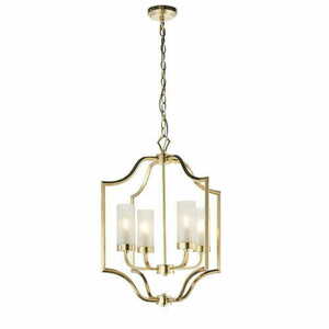 Závěsné svítidlo Endon Edrea 81914 mosazné sklo 4xE14 dimmable small 0