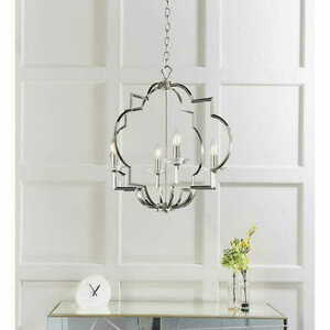 Závěsná lampa Endon Garland nikl křišťál 4xE14 58 cm small 1