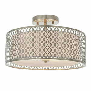 Stropní svítidlo Endon Cordero 81966 stříbrné bílé 3xE27 43 cm small 0