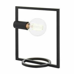 Stojací lampa Endon obdélníková černá ocel E27 92224 small 0