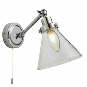 Koupelnové nástěnné svítidlo Endon Faraday chrom a čiré sklo G9 IP44 93853 small 0