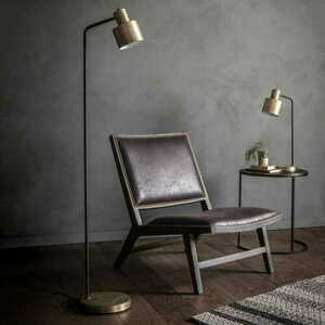 Stojací lampa Endon Mayfield 95464 mosaz/černá E27 small 2