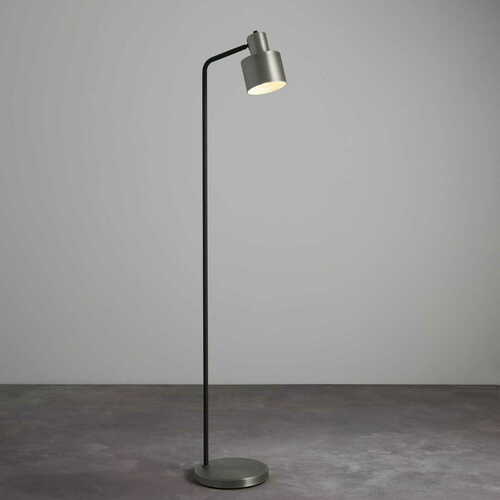 Kontrola Stojací lampa Endon Mayfield stříbrná/černá E27 95471