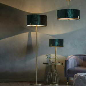 Stojací lampa Endon Hayfield mosazná zelená E27 95837 small 3