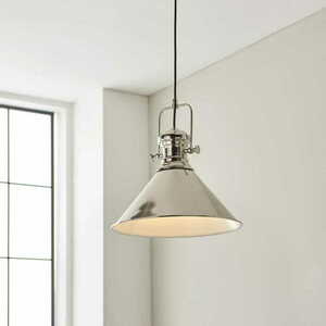 Závěsná lampa Endon Brampton nikl E27 1x10W 96178 small 1