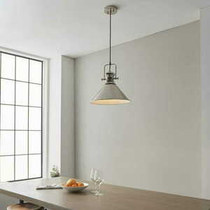 Závěsná lampa Endon Brampton nikl E27 1x10W 96178 small 3