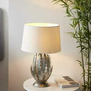 Stojací lampa Endon Delphine bílá/stříbrná E27 98046 small 4