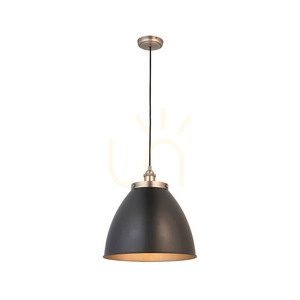 Závěsná lampa Endon Franklin černá/stříbrná E27 98749 small 9
