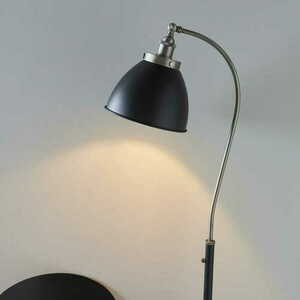 Stojací lampa Endon Franklin černá stříbrná ocel 160 cm 98753 small 3