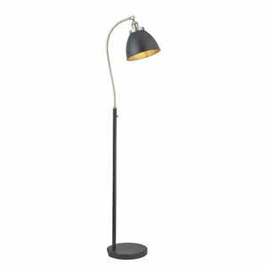 Stojací lampa Endon Franklin černá stříbrná ocel 160 cm 98753 small 0